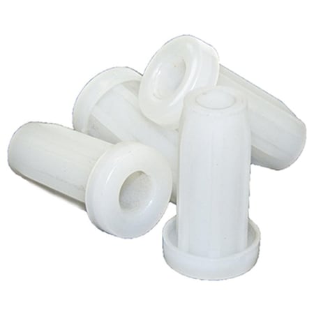 Richelieu 0.68 in. TruGuard Plastic Round Sockets, White, 4PK 235881